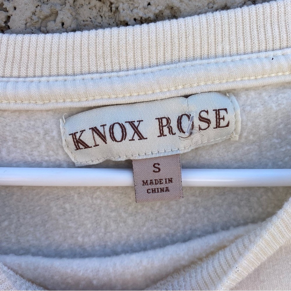 KNOX ROSE Tie Dye Balloon Sleeve Crewneck Pullover Sweatshirt - Picture 8 of 10